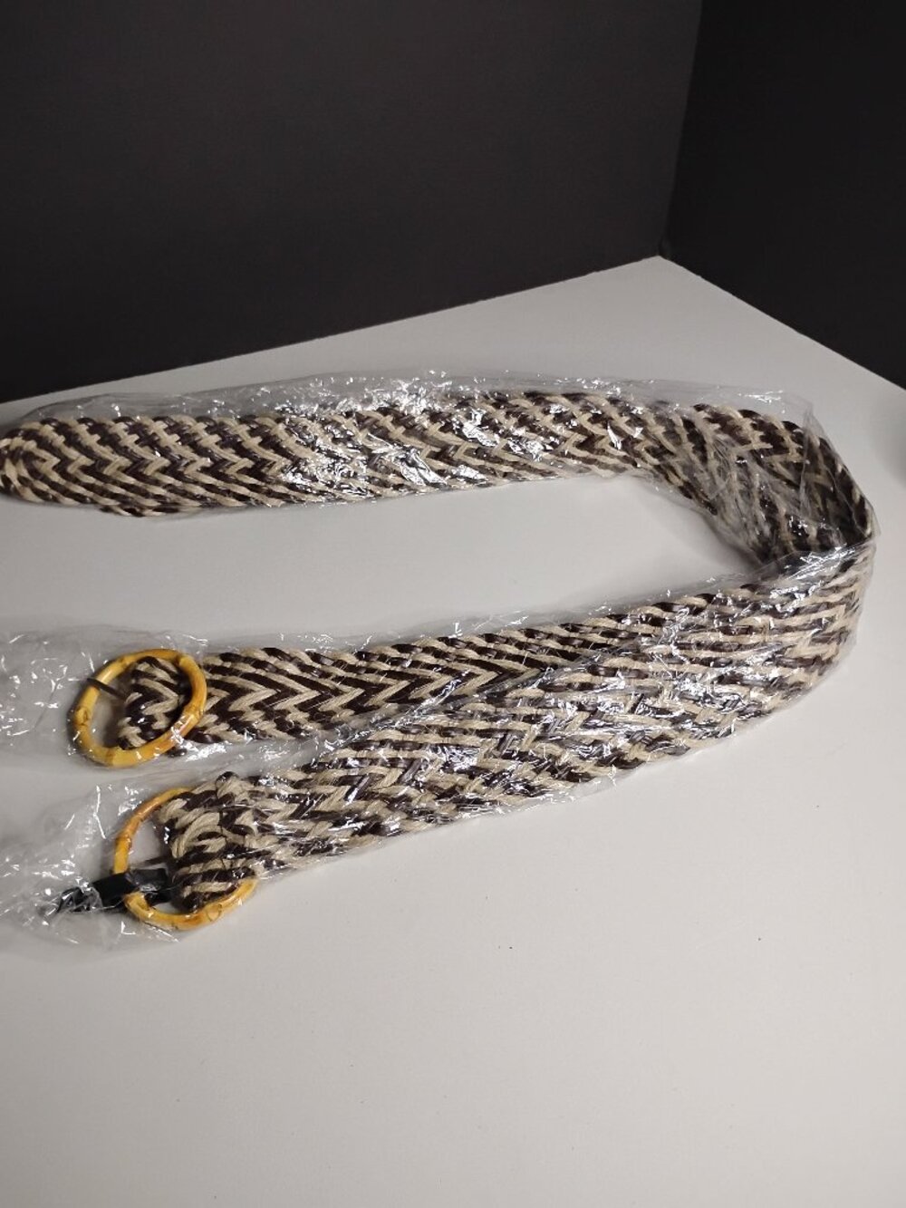 Women's Macrame Type Braided Woven Belt Bundle of 2
